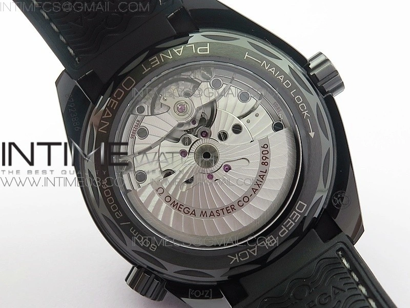 Planet Ocean 45.5mm Deep Black Real Ceramic VSF 1:1 Best Edition on Black Nylon Strap A8906 Super Clone